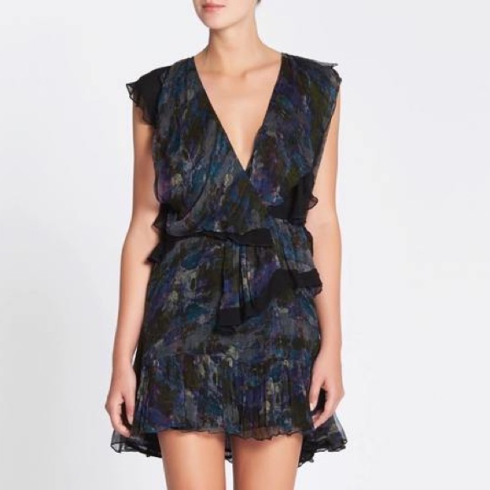 IRO Julia V neck wrap feminine dress